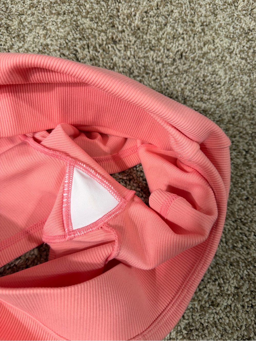 ALO Yoga Ribbed High-Rise Pink Shorts - Picture 3 of 6